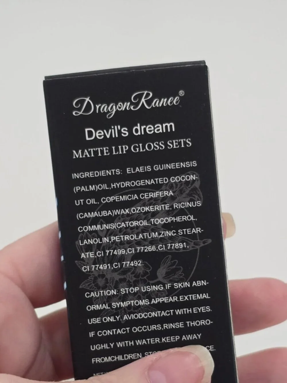 DragonRanee ✦ Devil’s Dream Matte Lip Gloss Set ✦ Black Purple Blue Gothic NWT
